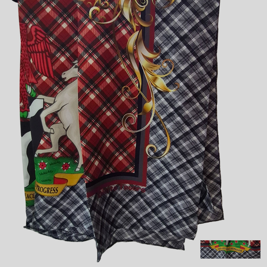 Scottish Dream Scarf - tartans and coat of arms (90x90cm)