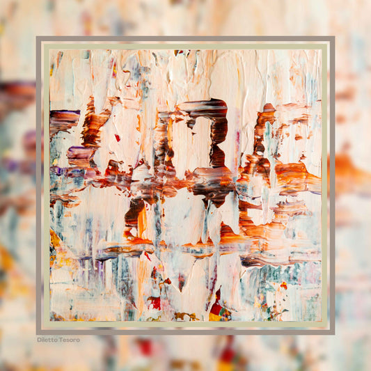 Arty - pastel shades (90x90cm)