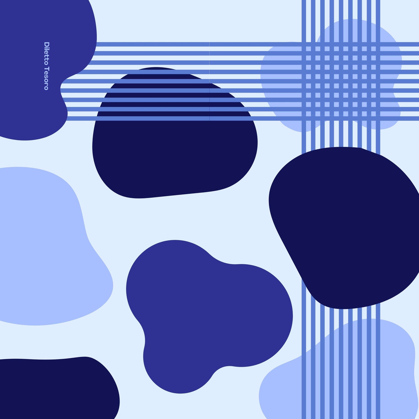 Blue Lagoon Scarf - Geometric dimensions (90x90cm)