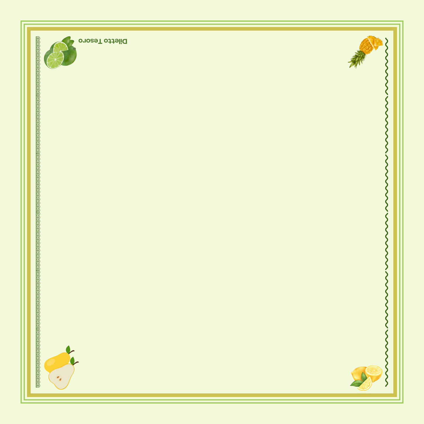 Lemon Sorbet Scarf (90x90cm)