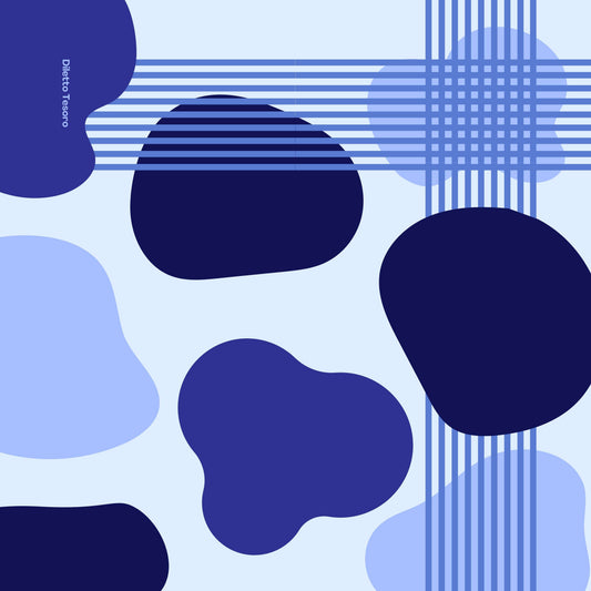 Blue Lagoon Scarf - Geometric dimensions (90x90cm)