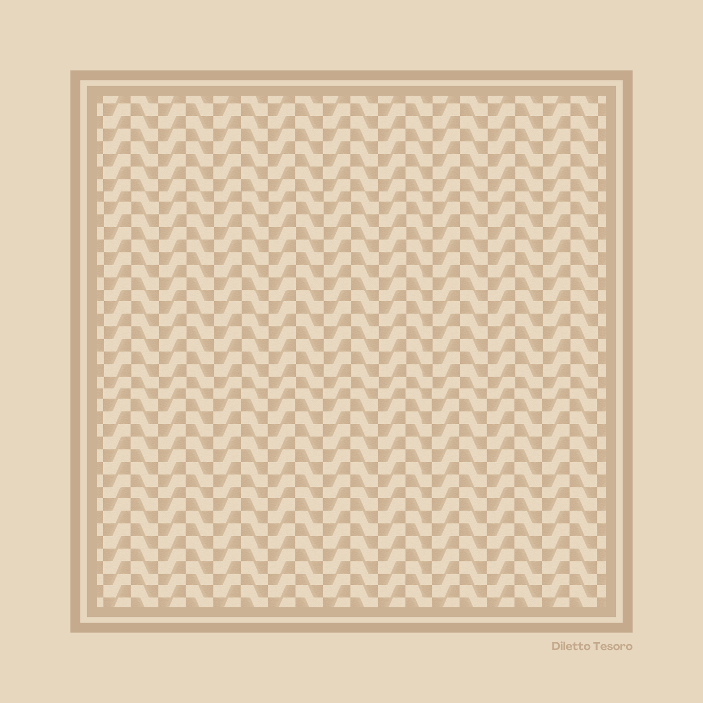 Geometric Pattern/Plain Scarf - Multiple Colourways (90x90cm)