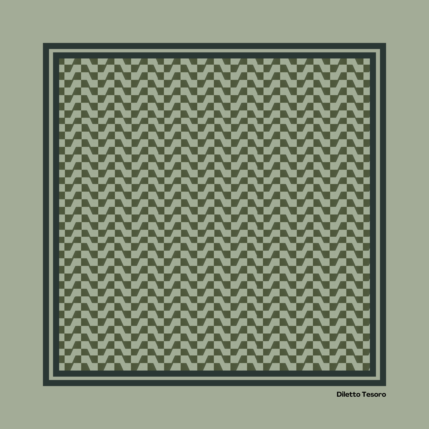 Geometric Pattern/Plain Scarf - Multiple Colourways (90x90cm)