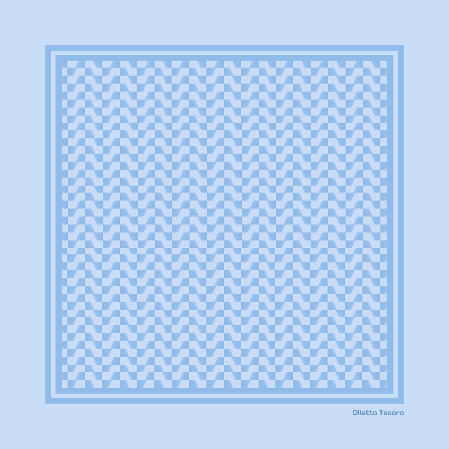 Geometric Pattern/Plain Scarf - Multiple Colourways (90x90cm)