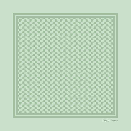 Geometric Pattern/Plain Scarf - Multiple Colourways (90x90cm)