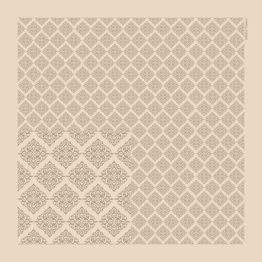 Victorian Scarf - neutrals (90x90cm)