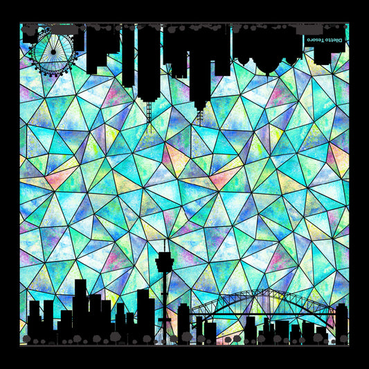 Australia Silhouette (90x90cm)